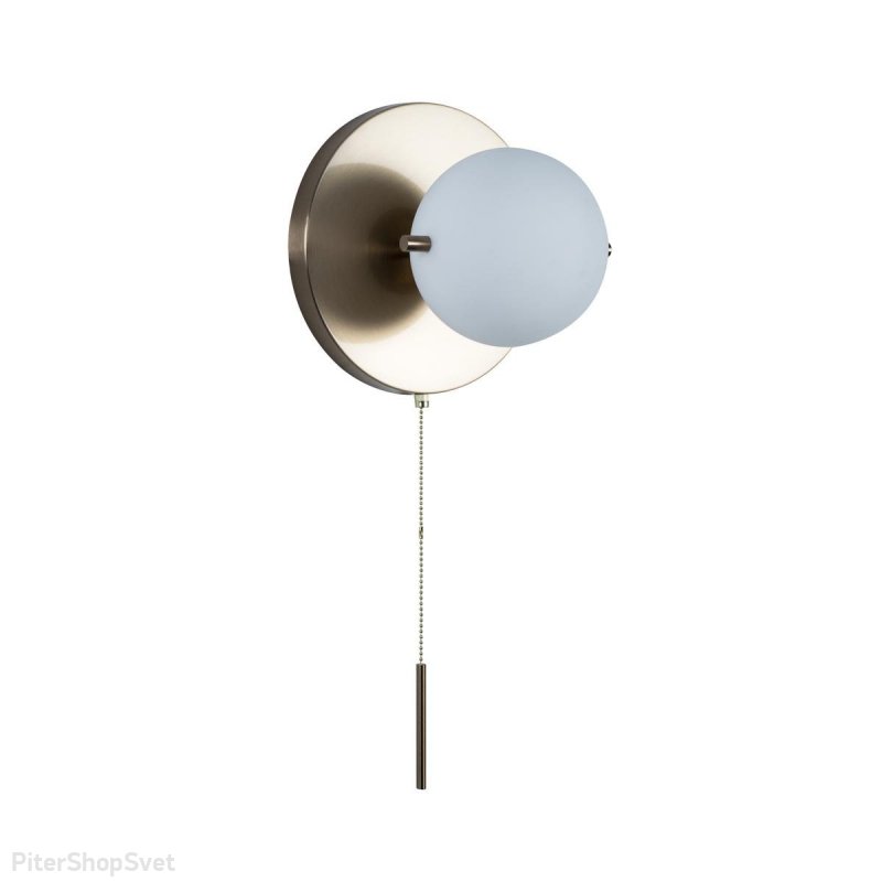 Настенный светильник шар с сонеткой «Signal» 10029W Gold
