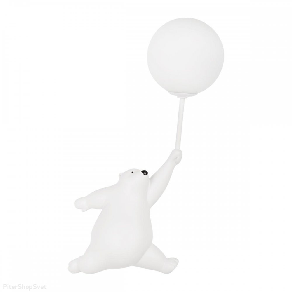 Настенный светильник белый медведь на шарике «Teddy» 10030W/B