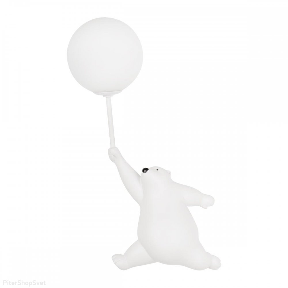 Настенный светильник белый медведь с шариком «Teddy» 10030W/C