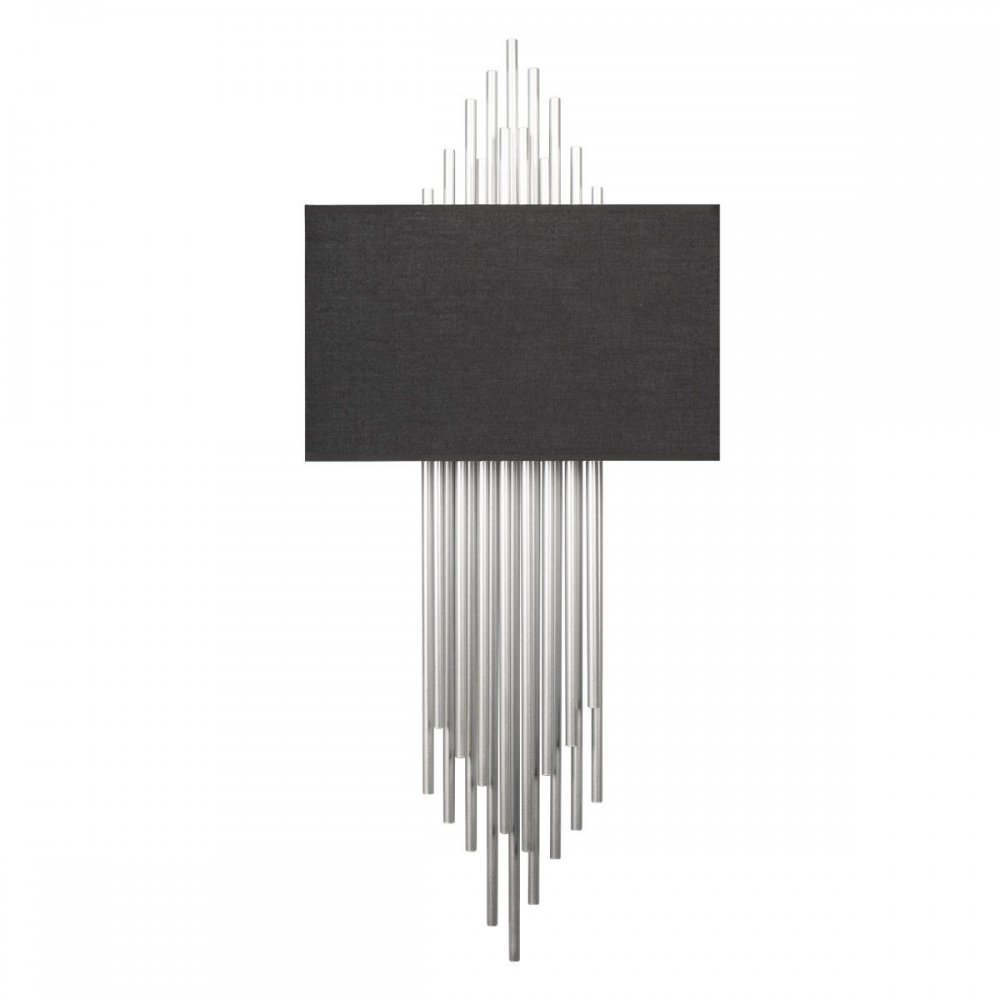 Настенный светильник с прямоугольным абажуром «Elegio» 10107 Silver black