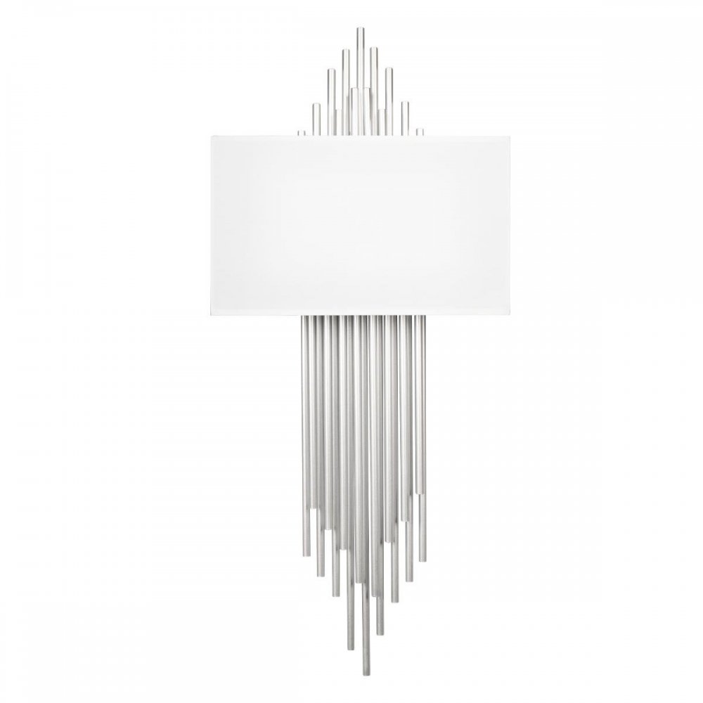 Настенный светильник с прямоугольным абажуром «Elegio» 10107 Silver white
