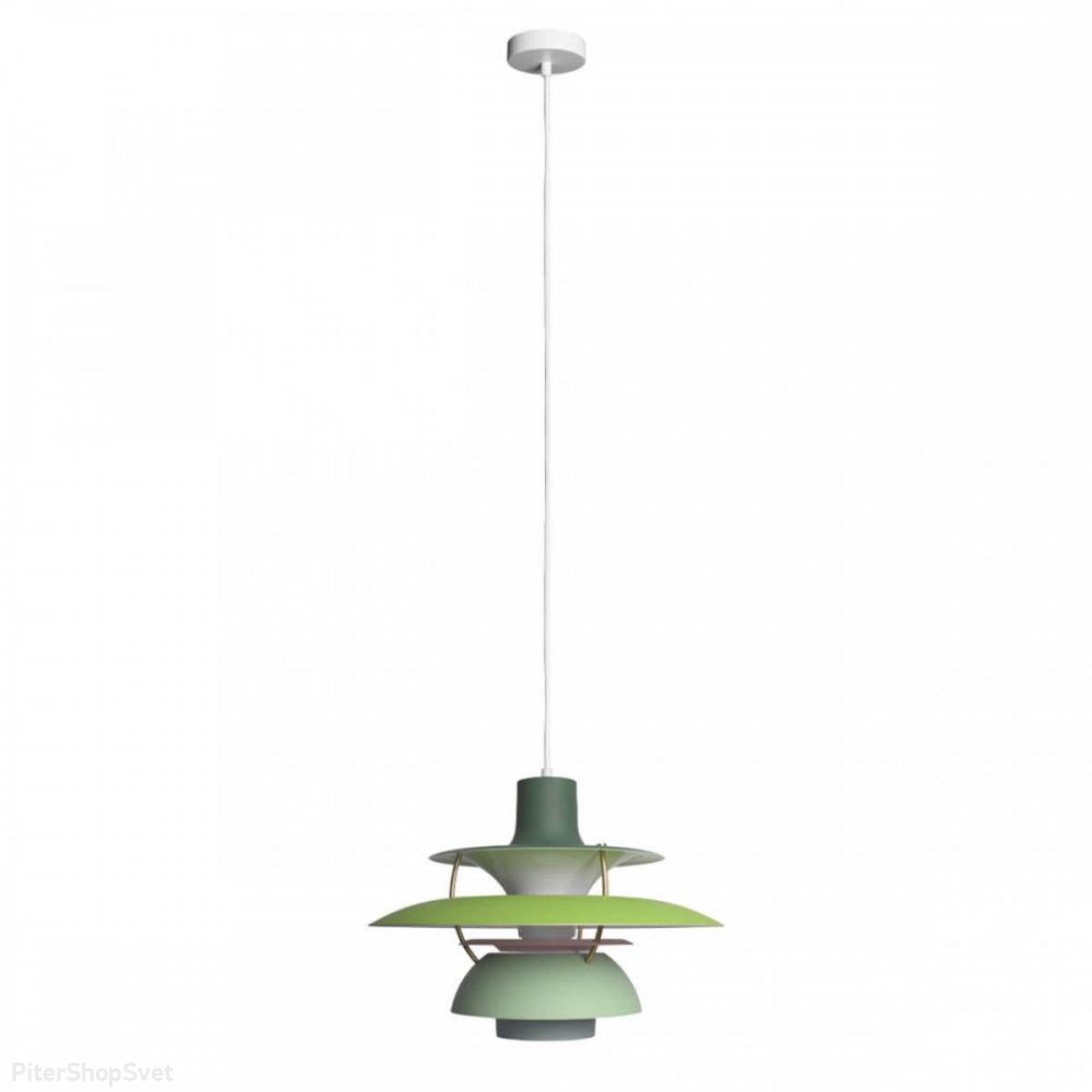 Зелёный подвесной светильник «Floret» 10113 Green
