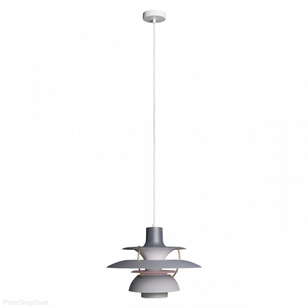 Серый подвесной светильник «Floret» 10113 Grey