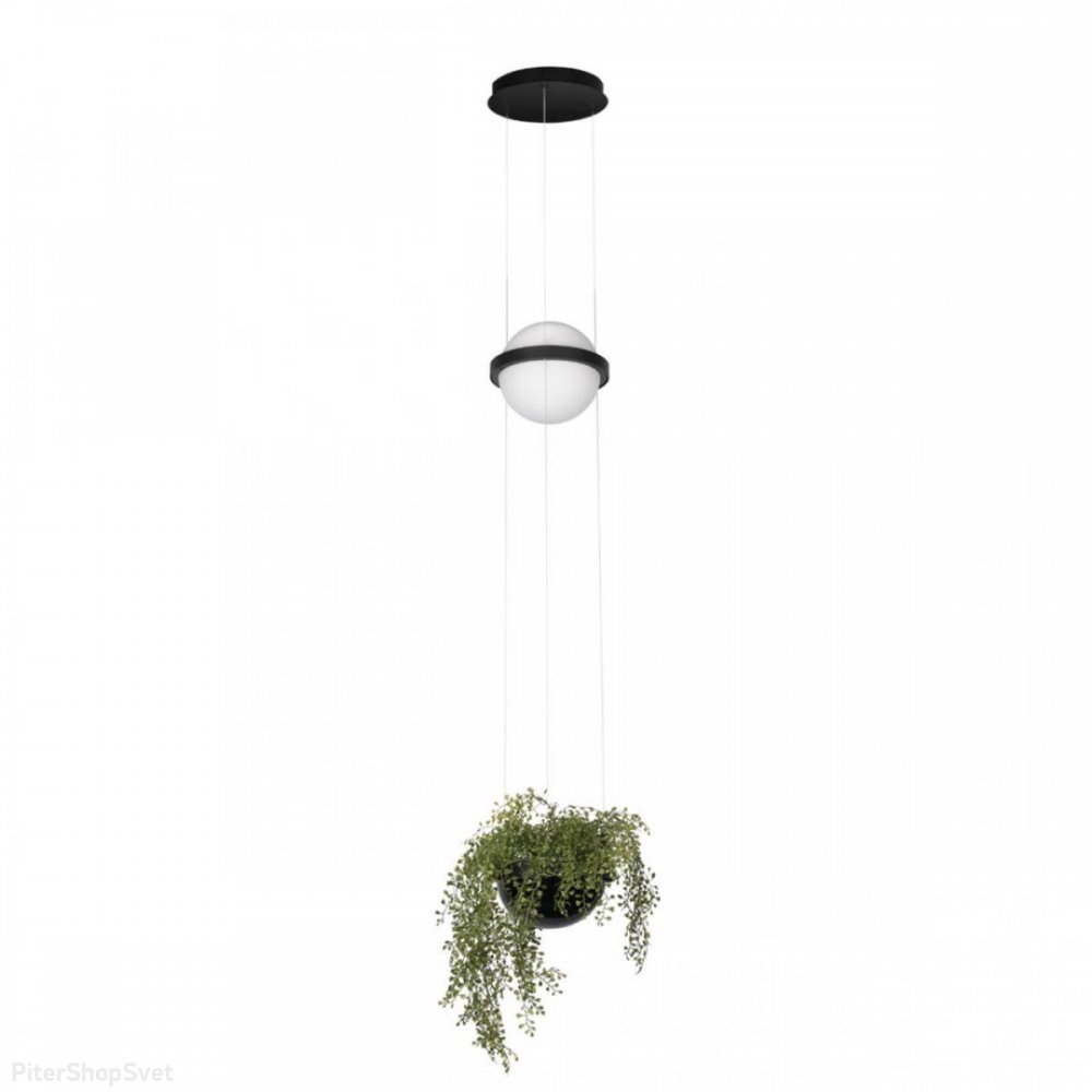 Подвесной светильник шар с кашпо 24Вт 3000К «Jardin» 10121/B