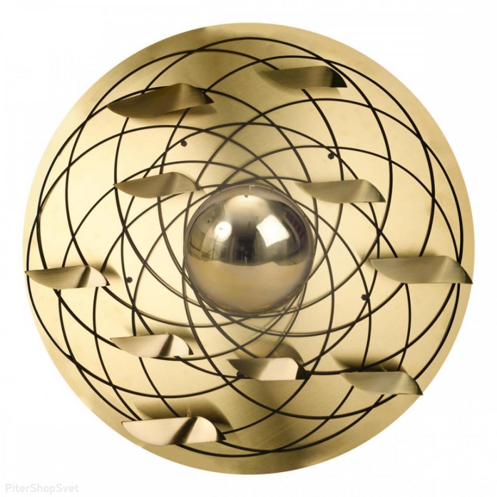 Настенный светильник золотого цвета для подсветки 32Вт 3000К «Aurum» 10142/600