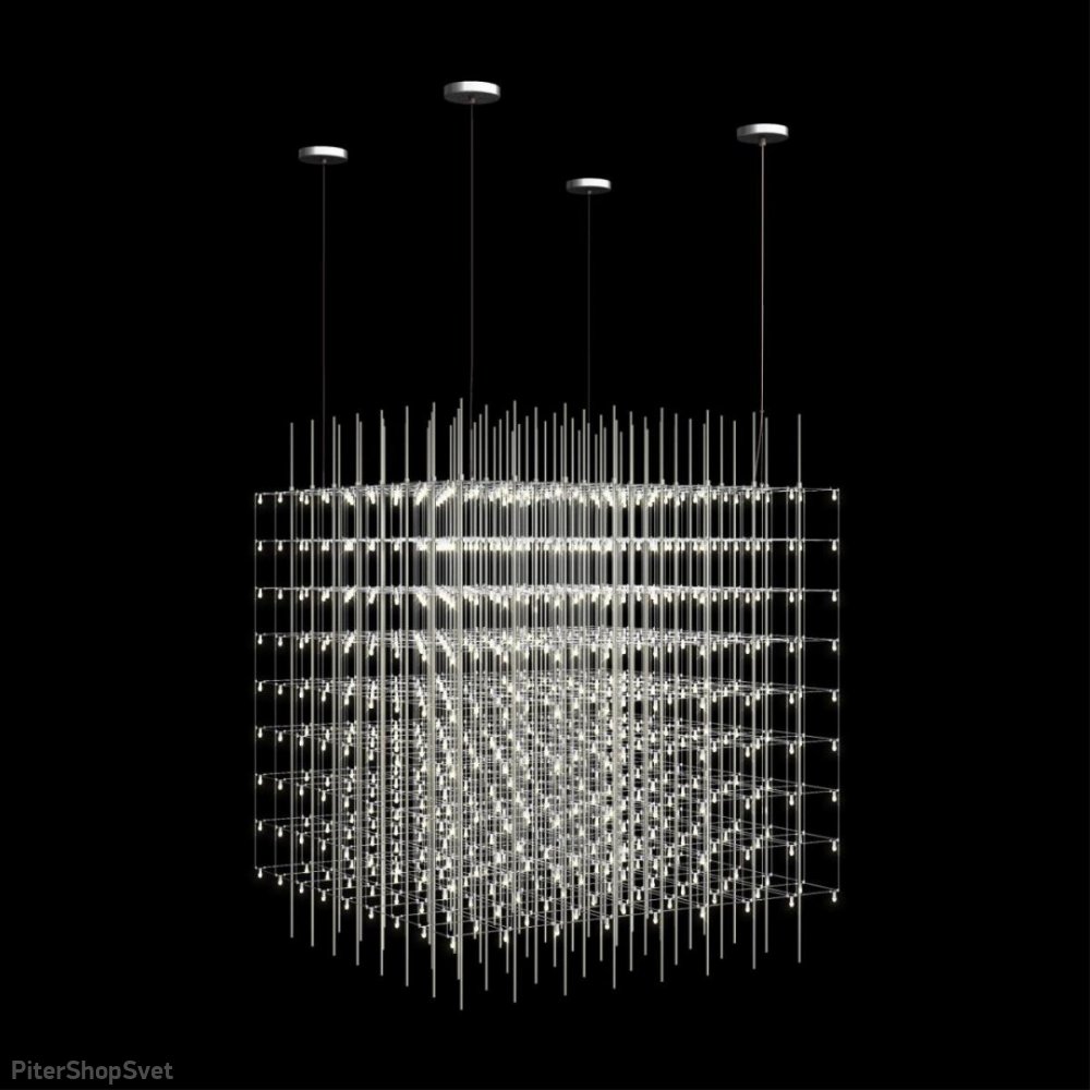 Подвесная люстра куб 126Вт 3000К «Crystal cube» 10146/800
