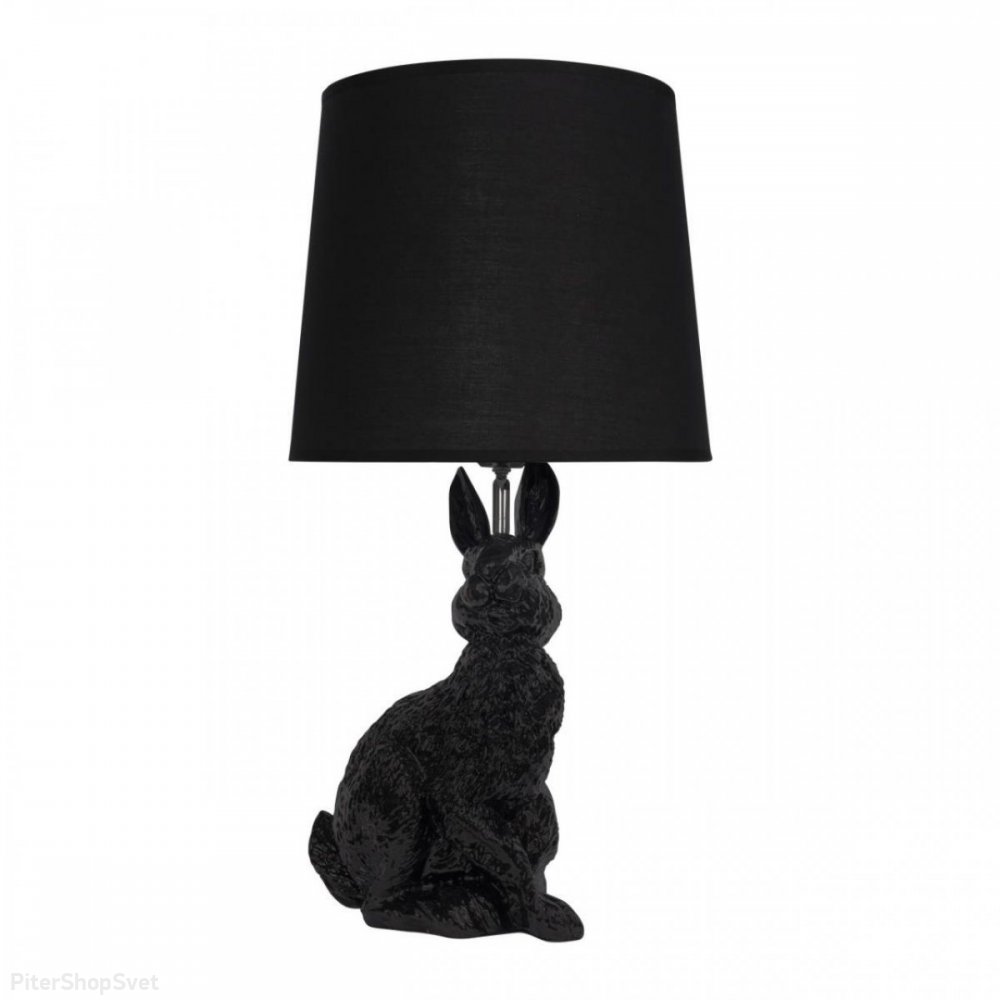 Чёрная настольная лампа заяц «Rabbit» 10190 Black