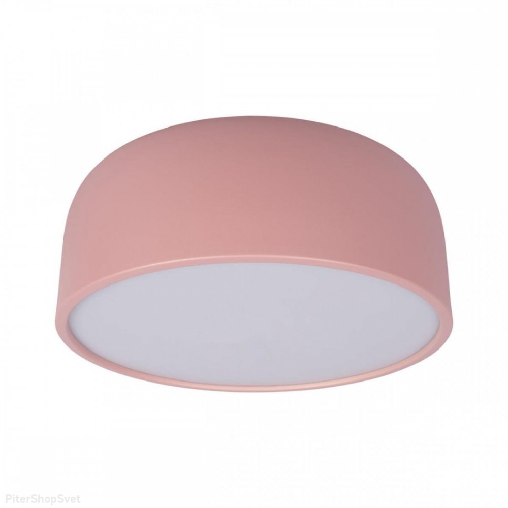 Розовый потолочный светильник барабан Ø35см 24Вт 4000К «Axel» 10201/350 Pink