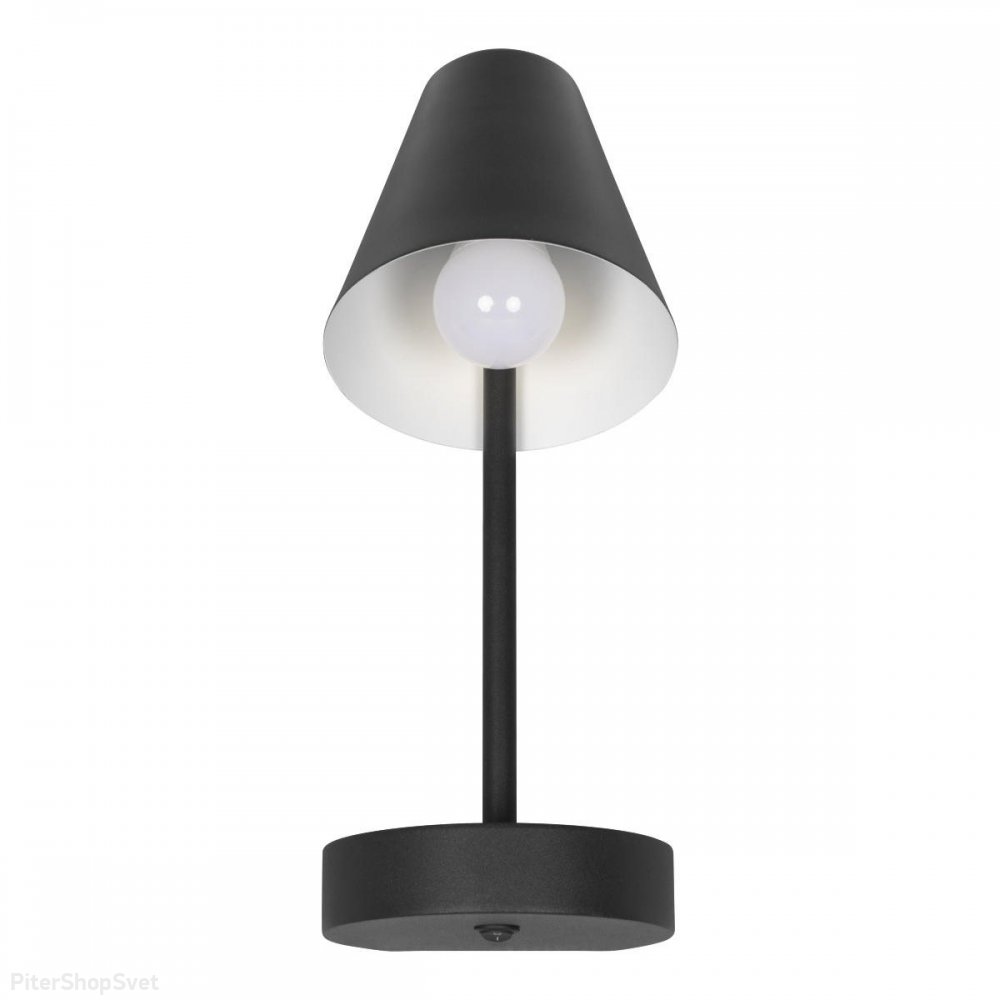 Чёрный настенный светильник в виде настольной лампы «Shelf» 10216/1W Black
