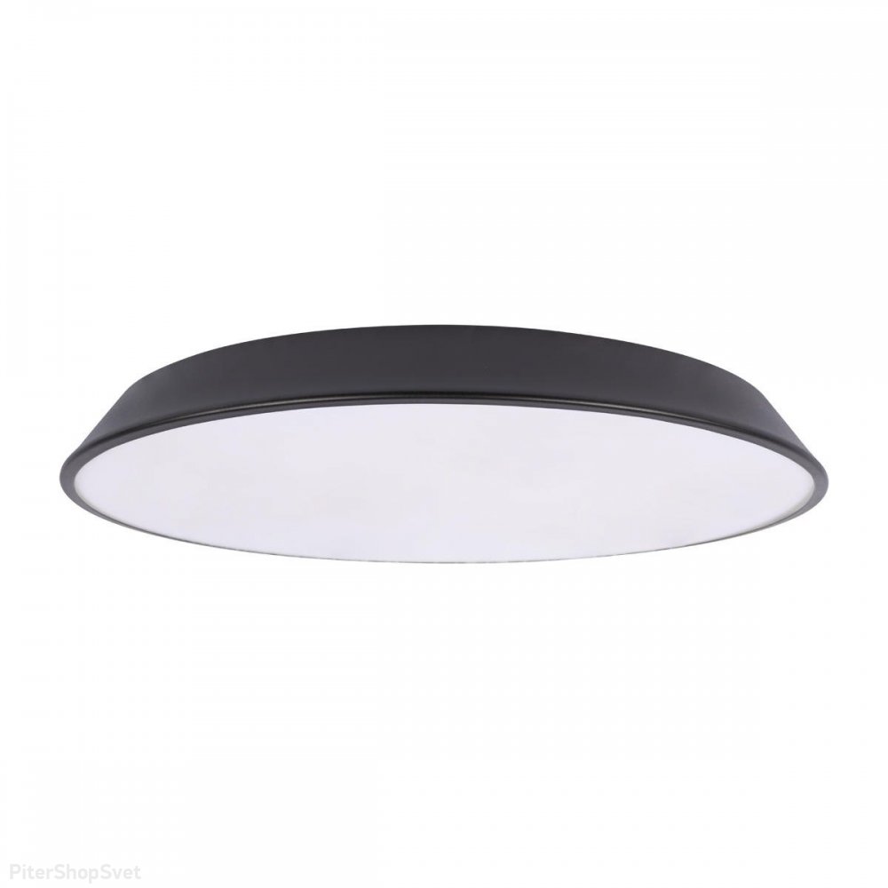 Чёрный 50см круглый потолочный светодиодный светильник 36Вт 4000К «Brim» 10226 Black