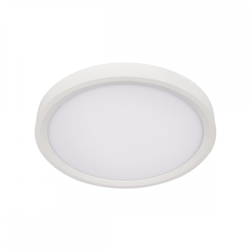 24Вт 4000К 30см белый круглый плоский потолочный светильник «Extraslim» 10227/24 White