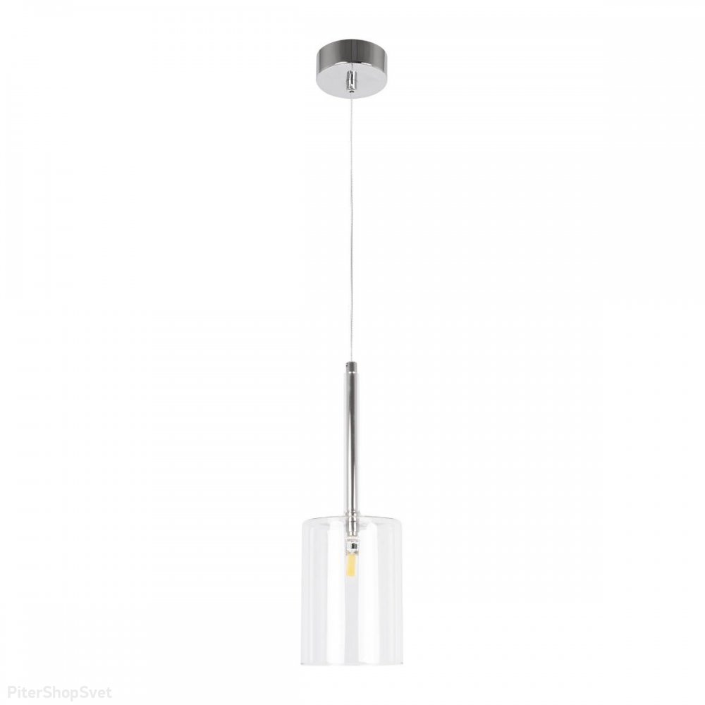 Подвесной светильник с плафоном цилиндр «Spillray» 10232/C White