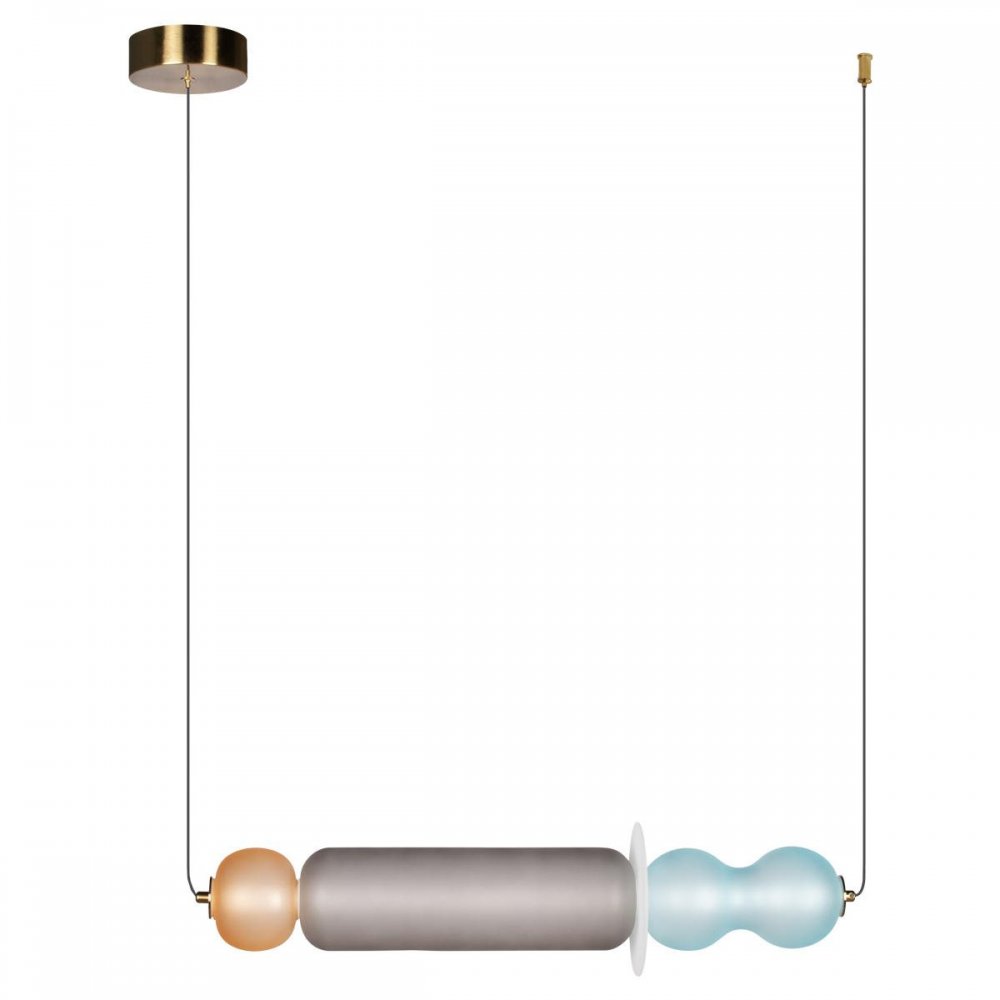 Разноцветный длинный подвесной светильник «Lollipop» 10239P/G