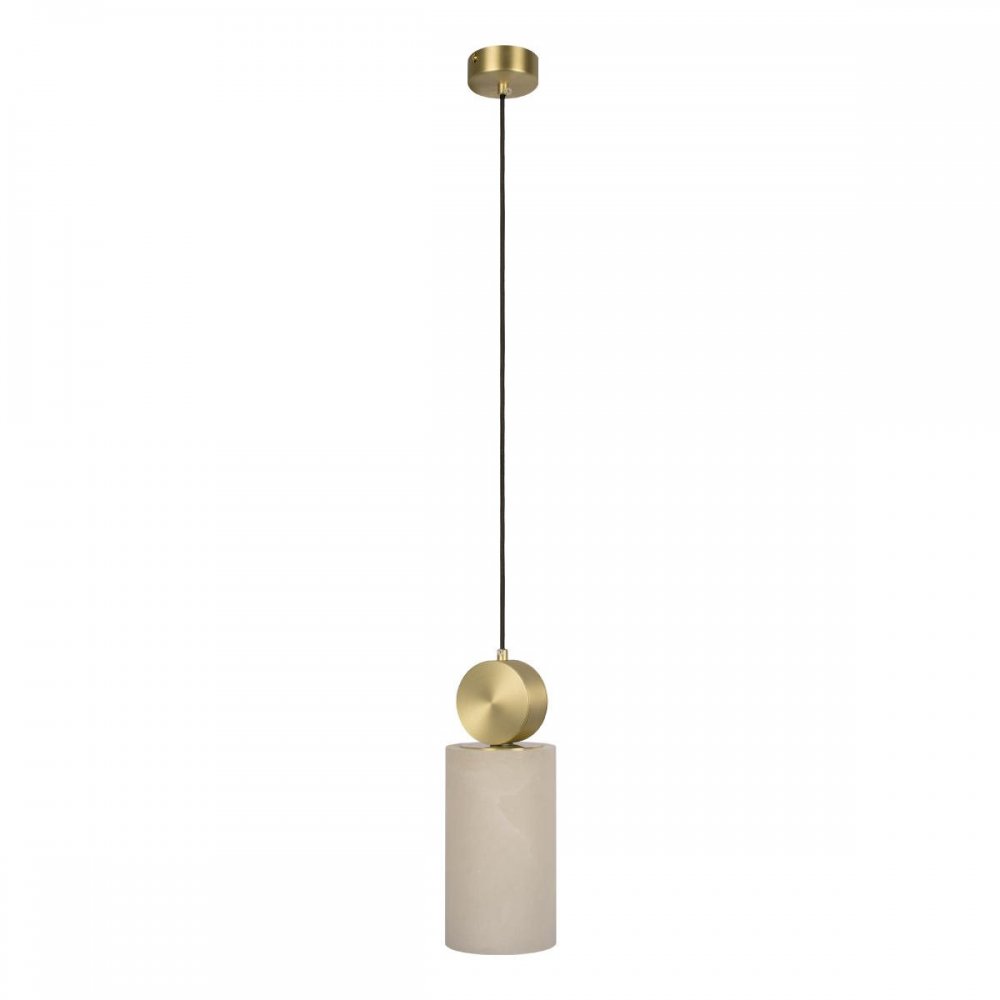 Подвесной светильник с мраморным плафоном цилиндр «Dolomite» 10249/B