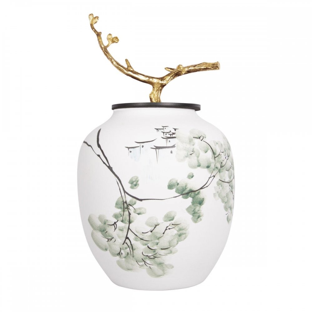 Декоративная керамическая ваза в японском стиле «Serene» 10285V/S
