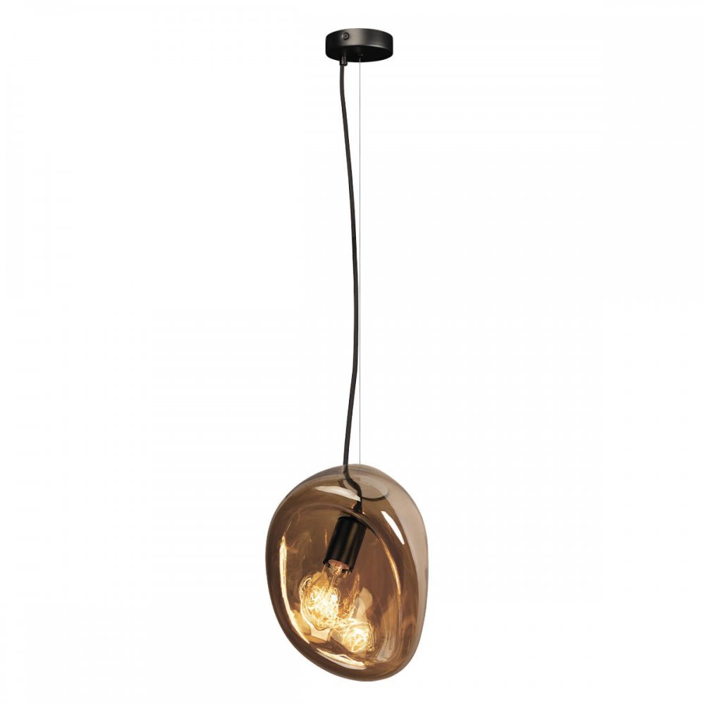 Подвесной светильник с янтарным плафоном «Gallo» 10293 Amber