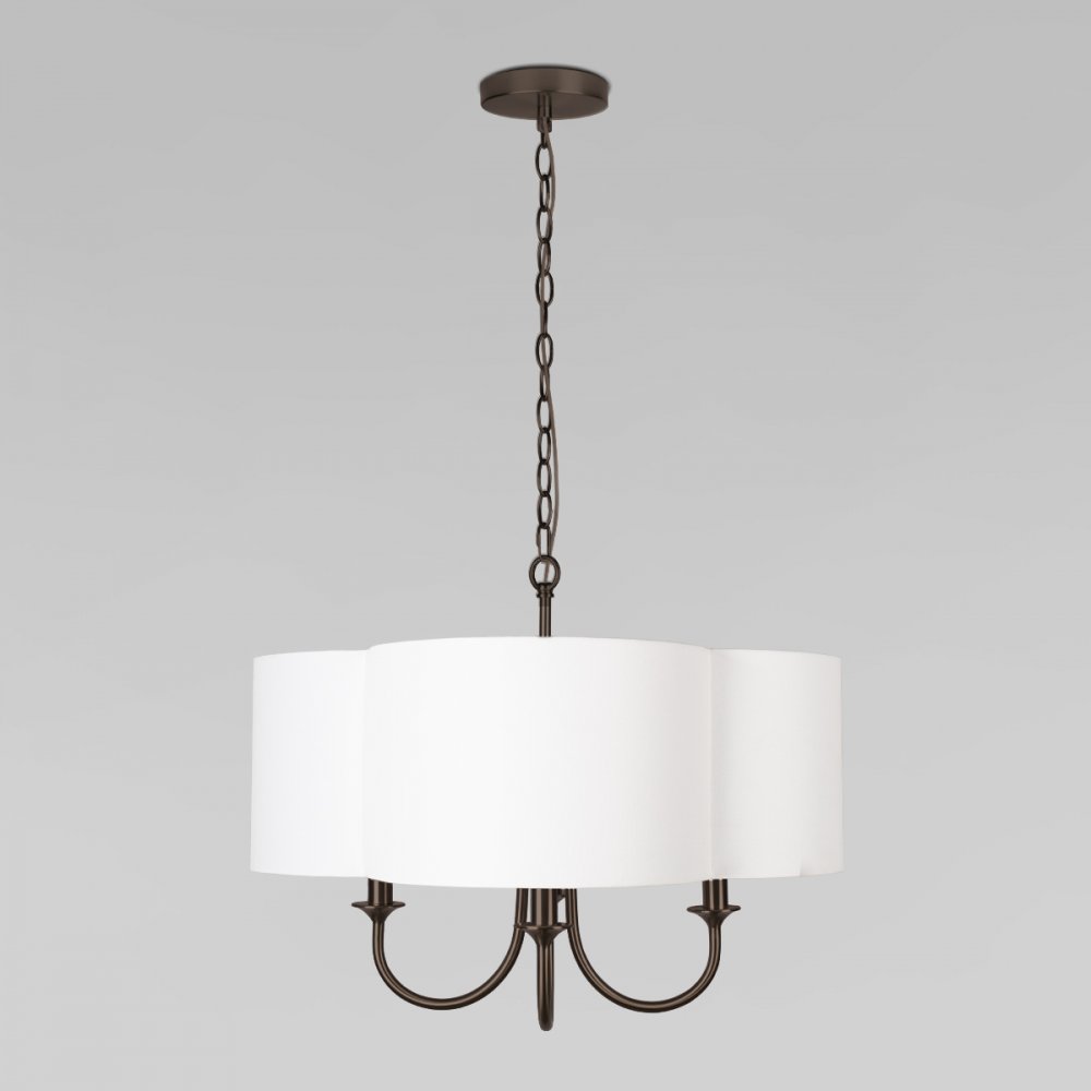 Подвесная люстра с большим абажуром «Silence» 10303P Copper black