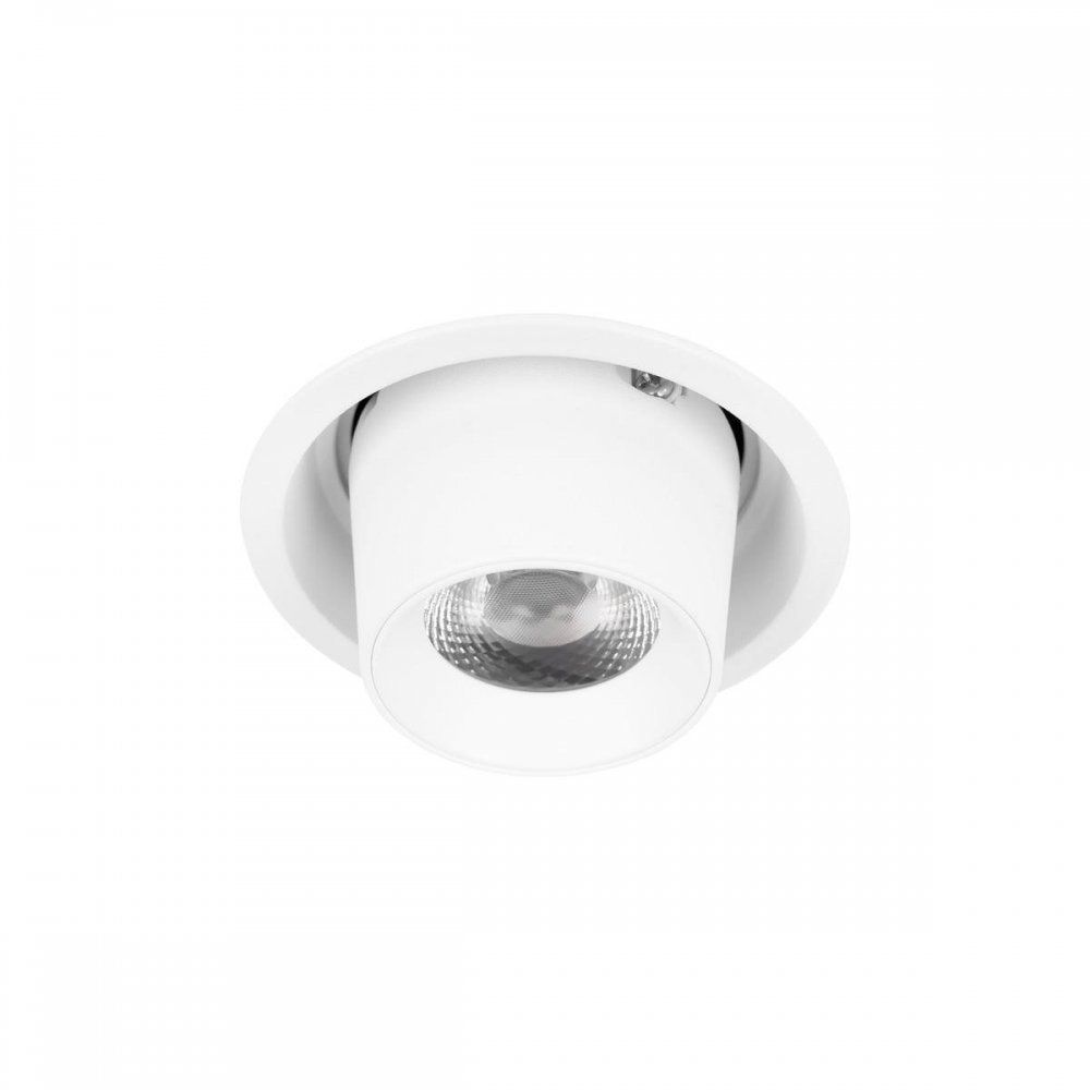 Белый круглый встраиваемый светильник 7Вт 4000К «Flash» 10319/A White