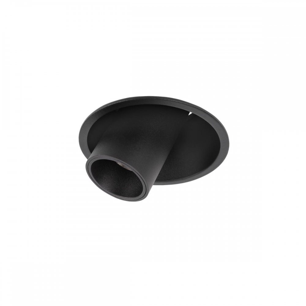 10Вт 4000К чёрный встраиваемый круглый поворотный светильник «Lens» 10322/A Black