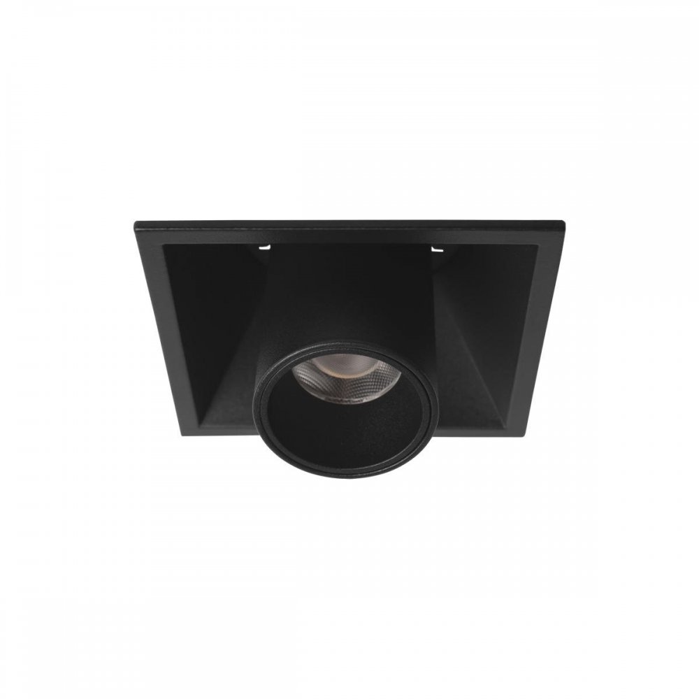 10Вт 4000К чёрный прямоугольный встраиваемый поворотный светильник «Lens» 10322/B Black