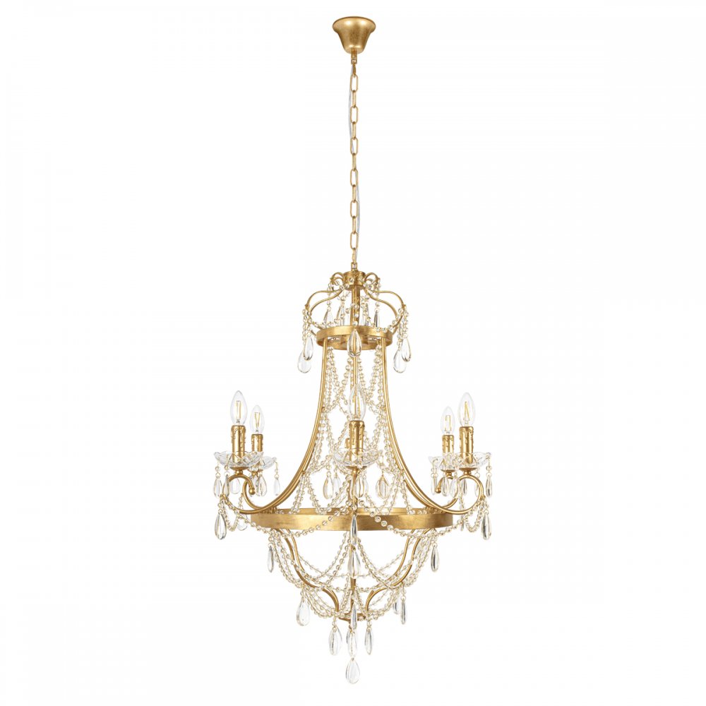 Подвесная люстра свечи с подвесками «Foil» 10430/6