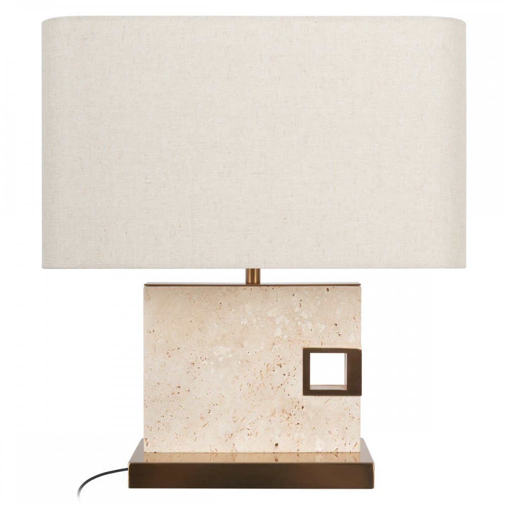 Настольная лампа с каменным основанием «Slot» 10448T