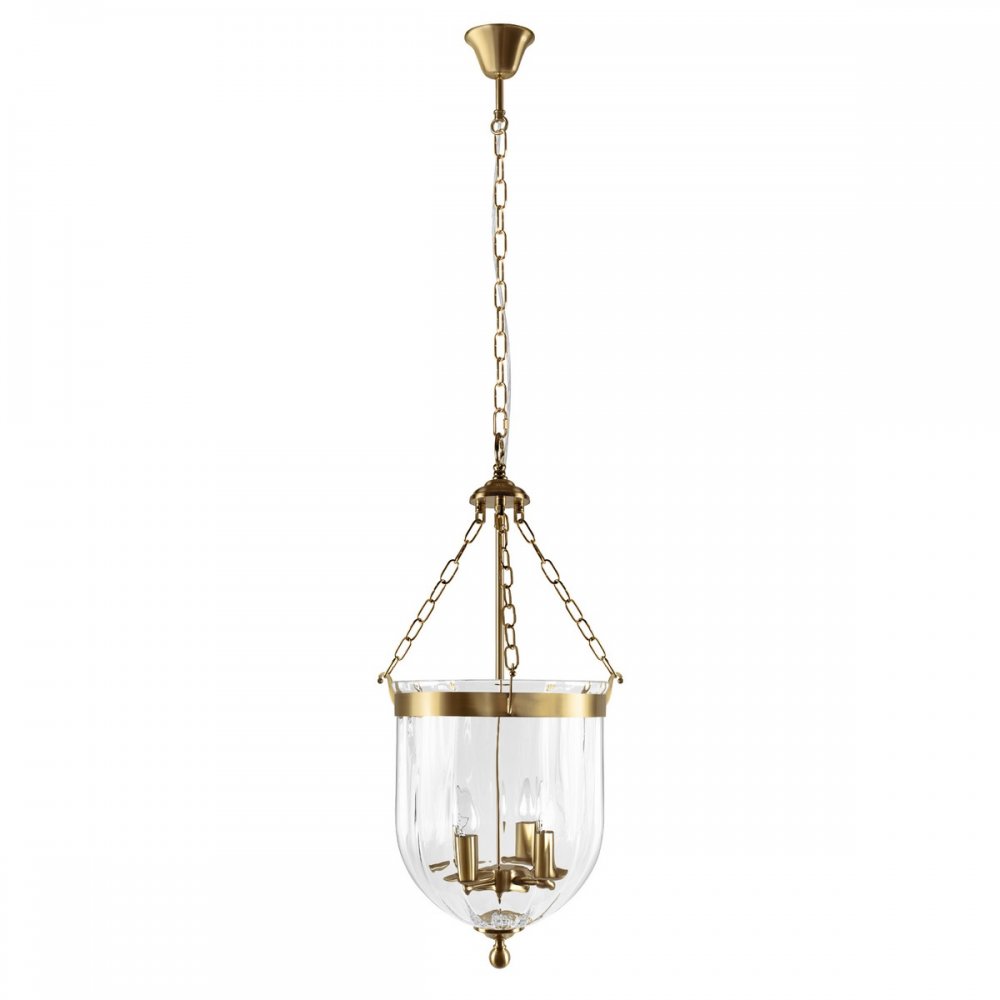 Подвесная люстра свечи в большом плафоне «Incense» 10455/4 AB