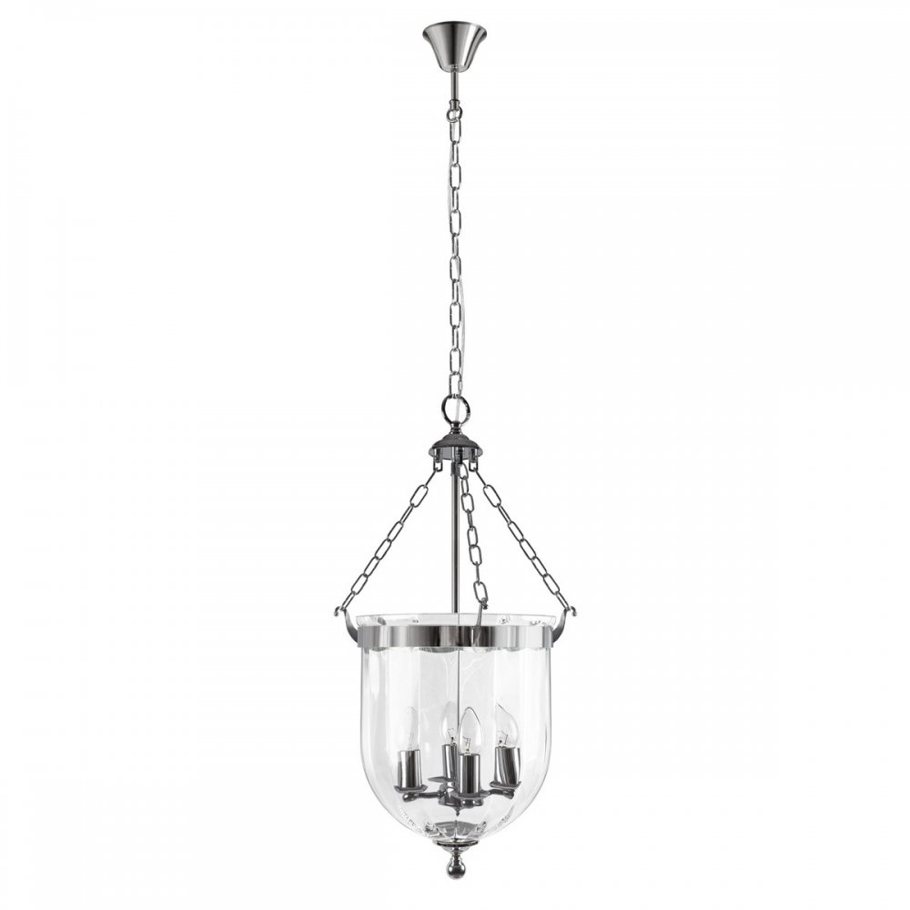 Подвесная люстра свечи в большом плафоне «Incense» 10455/4 CR