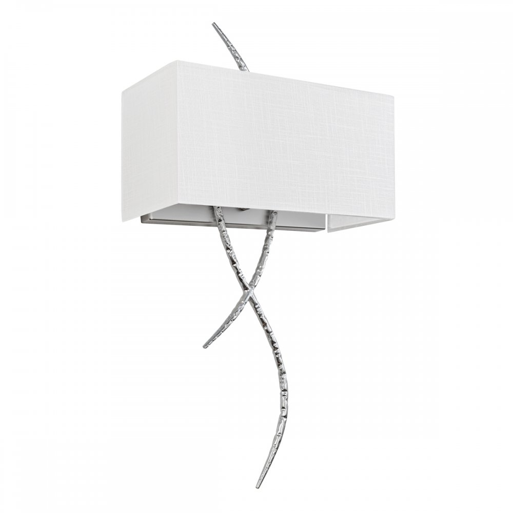 Настенный светильник с прямоугольным абажуром «Romance» 10457 Silver