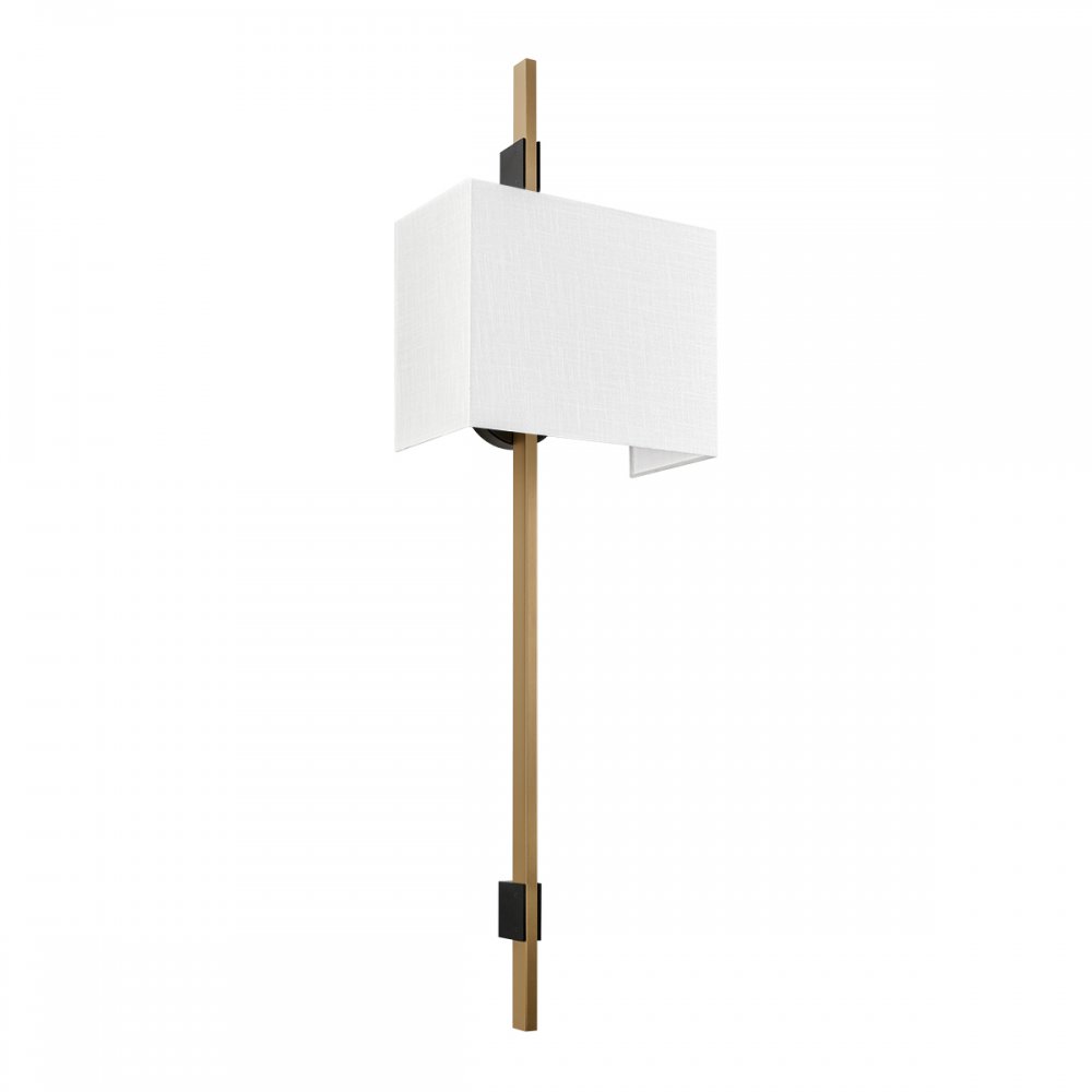Настенный светильник с прямоугольным абажуром «Sonnet» 10459 Gold