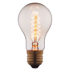 Ретро лампа накаливания Эдисона груша 40Вт E27 1003 груша