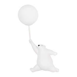 Настенный светильник белый медведь с шариком «Teddy»