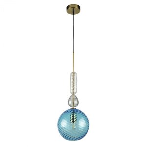 Подвесной светильник голубой шар «Candy»