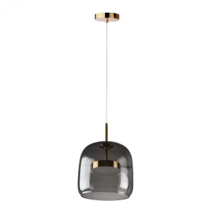 Светодиодный подвесной светильник с дымчатым плафоном 12Вт 3000К «Dauphin»