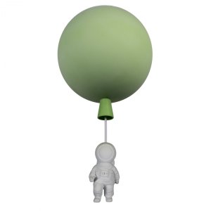 Потолочный светильник космонавт на зелёном шаре «Cosmo»