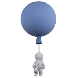 Потолочный светильник космонавт на синем шаре «Cosmo»