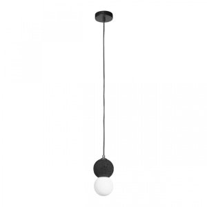Подвесной светильник тёмно-серый шар «Quill»
