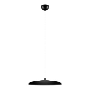 Чёрный круглый подвесной светильник 24Вт 3000К «Plato»