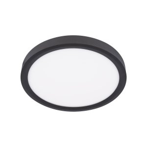 24Вт 4000К 30см чёрный круглый плоский потолочный светильник «Extraslim»