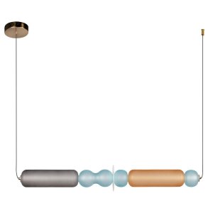 разноцветный длинный подвесной светильник «Lollipop»