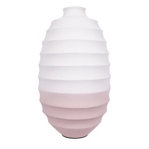 Керамическая бело-розовая ваза «Belette»