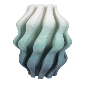 Бело-зелёная керамическая ваза «Amalfi»