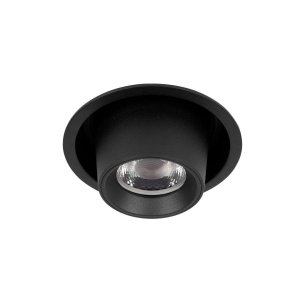 7Вт 4000К чёрный встраиваемый круглый поворотный светильник «Flash»
