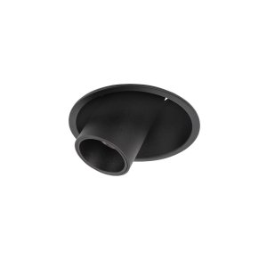 10Вт 4000К чёрный встраиваемый круглый поворотный светильник «Lens»