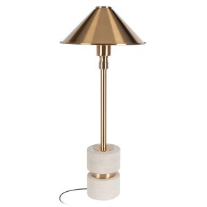 Настольная лампа с каменным основанием «Travertine»