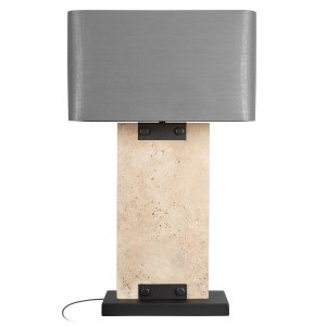 Настольная лампа с каменным основанием «Flagstone»