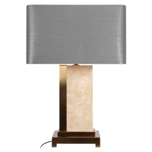 Настольная лампа с каменным основанием «Flagstone»