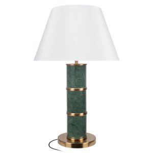 Настольная лампа с мраморным основанием «Malachite»