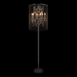 Напольный торшер жирандоль с подвесками «Vaille Crystal»