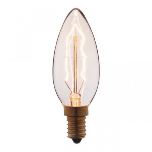 40Вт декоративная лампа накаливания свеча E14 3540-G